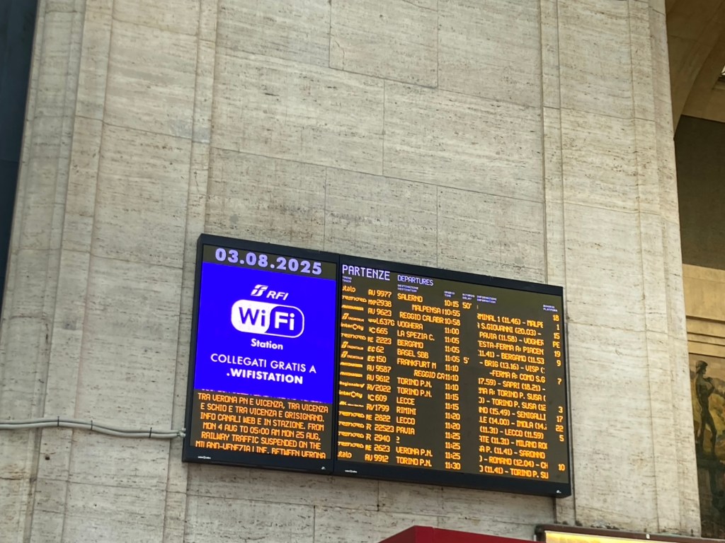 Un altro viaggio in treno. Verso&nbsp;sud